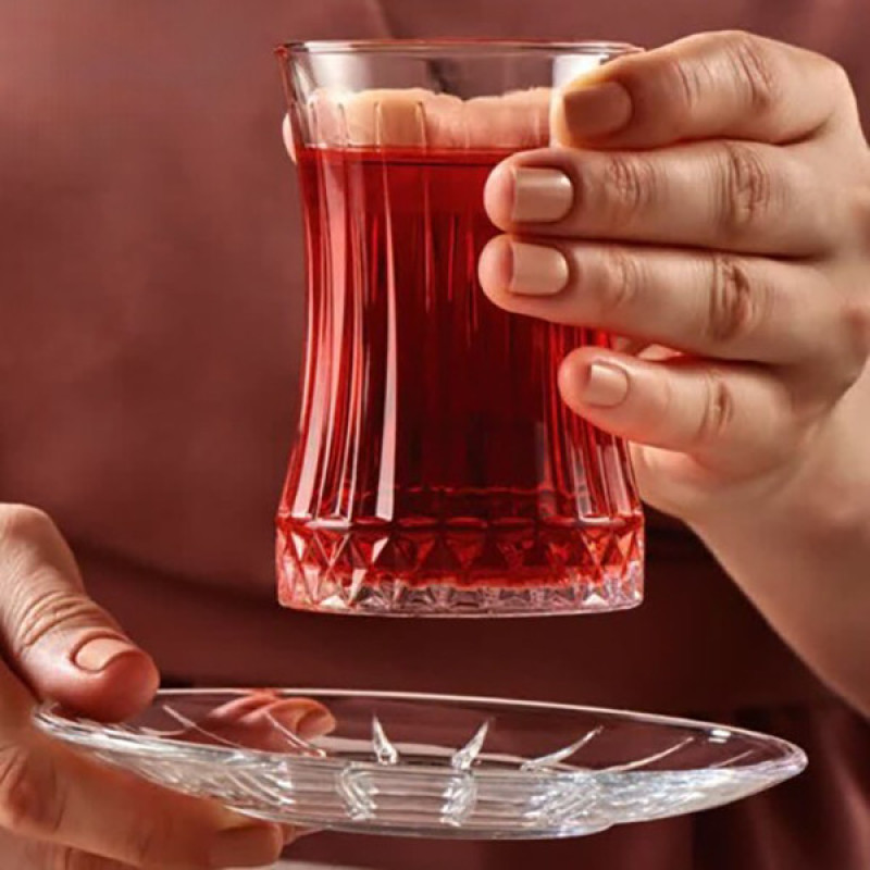 ست فنجان و نعلبکی 12 پارچه پاشاباغچه مدل Elysia کد 950054