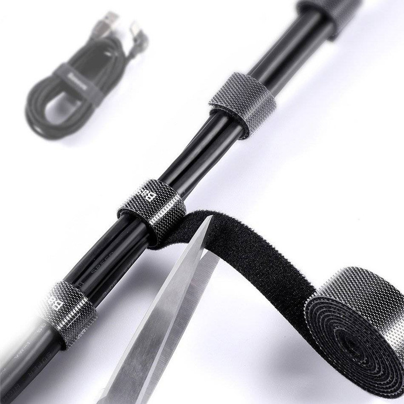 نگهدارنده کابل باسئوس مدل Velcro Strap ACMGT طول 3 متر