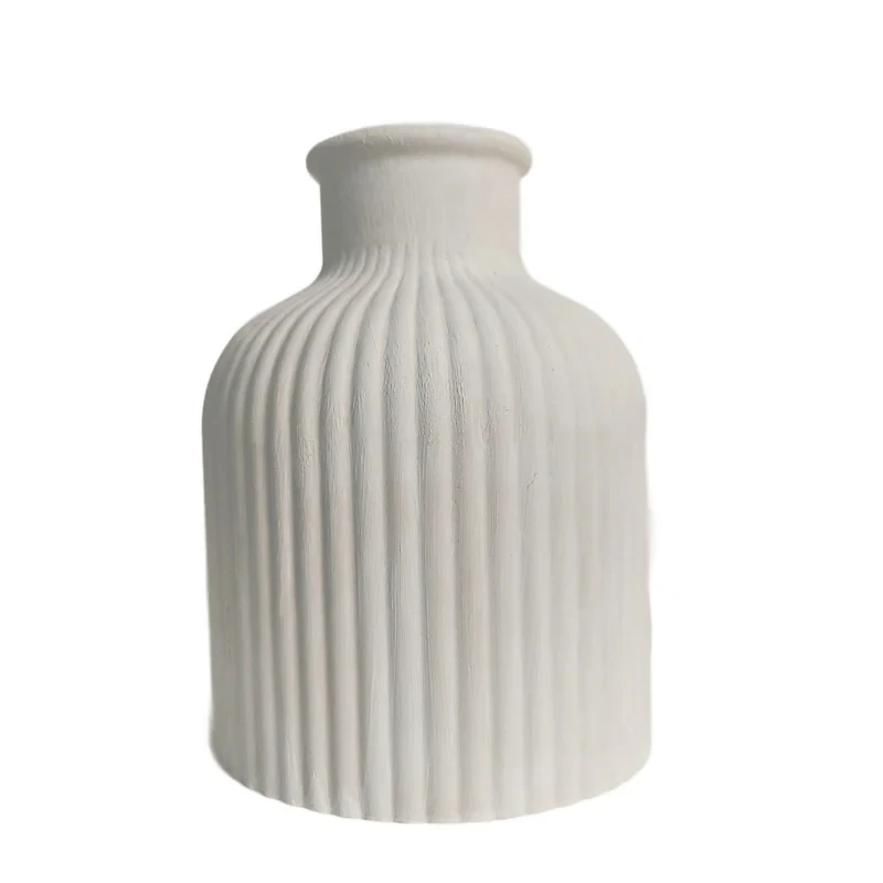 گلدان دکوری سنگ مصنوعی طرح مراکشی مدل 01 ابعاد 6x6x10 سانتی‌متر مقاوم و ضد آب با طراحی هندسی و خطوط منظم مناسب فضای داخلی و خارجی