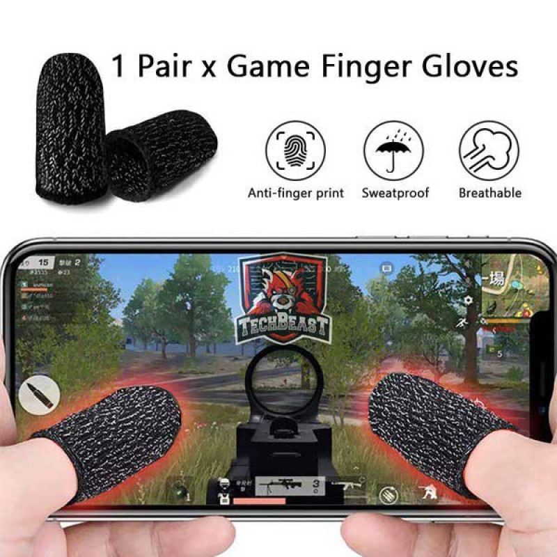دسته بازی PubG مدل P1 به همراه آستین کنترل کننده انگشت 2 عددی