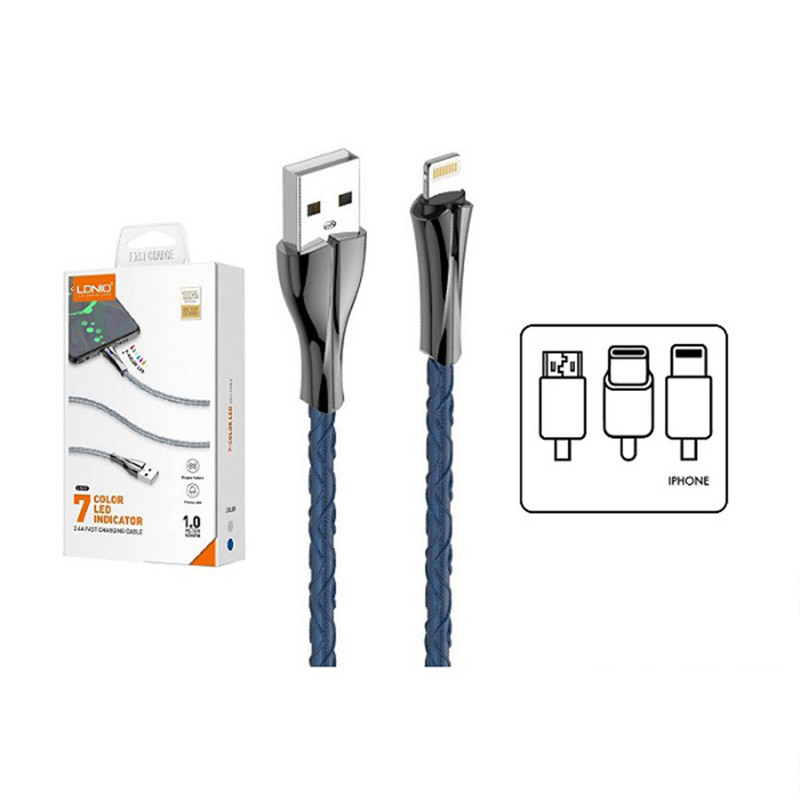 کابل تبدیل USB به USB - C الدینیو مدل LS461 طول 1 متر
