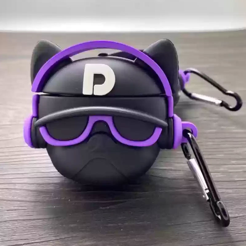 کاور مسیر مدل Bulldog Character Silicone مناسب برای کیس اپل ایرپاد 4 به همراه آویز