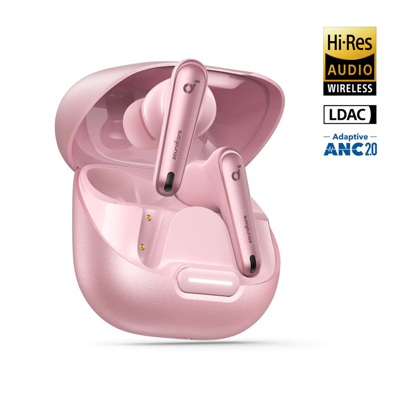 هدفون بلوتوثی انکر مدل Soundcore Liberty 4 NC با نویز کنسلینگ فعال (ANC)، درگاه شارژ USB Type-C، پشتیبانی از فرمان لمسی، مقاوم در برابر پاشش آب