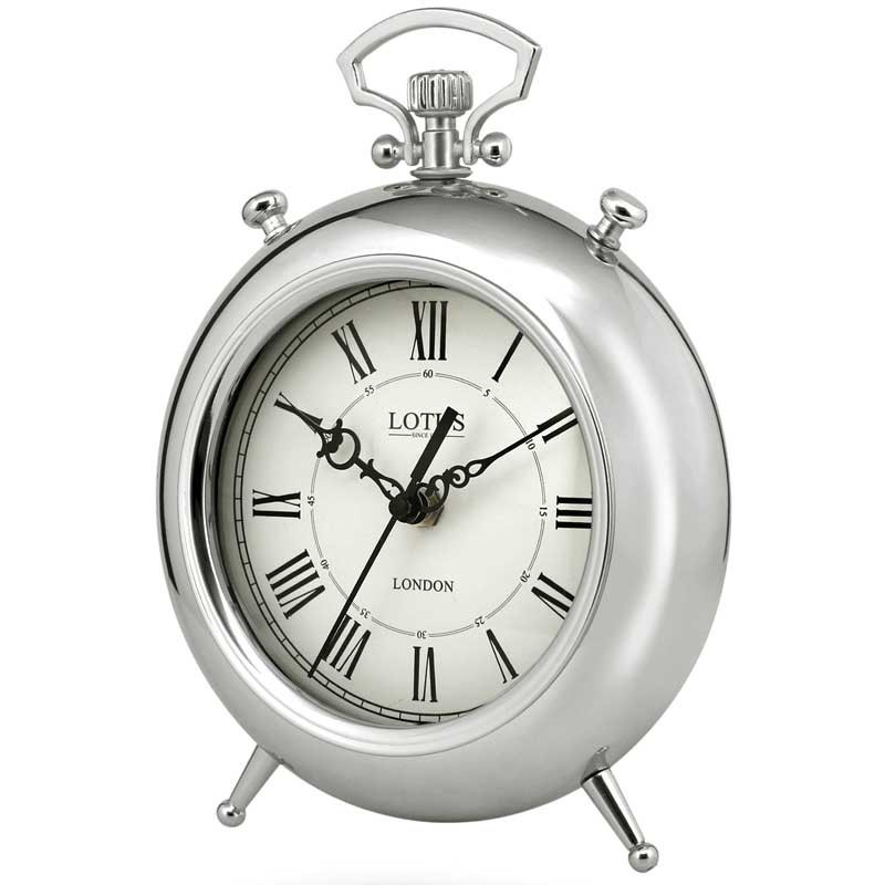 ساعت رومیزی لوتوس مدل BS-500-SILVER-SAN LUIS