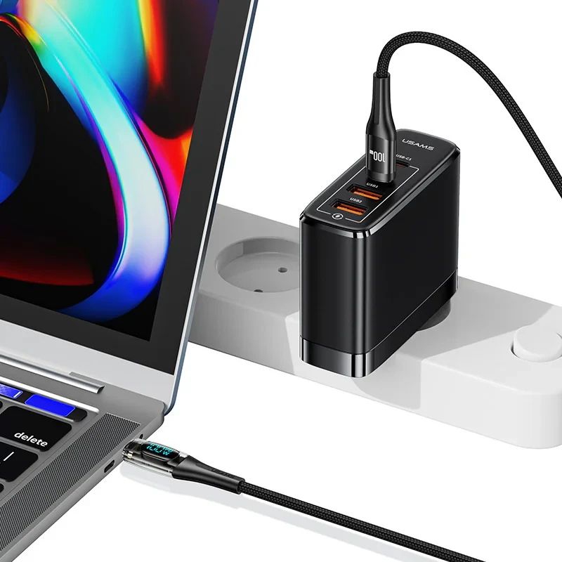 کابل تبدیل USB-C به USB-C یوسمز مدل Sj590 طول 1.2 متر