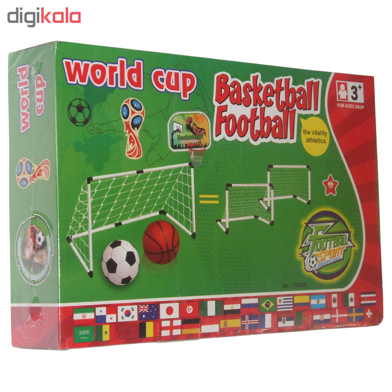 اسباب بازی دروازه فوتبال و تخته بسکتبال مدل football basketball 2IN1 کد 2