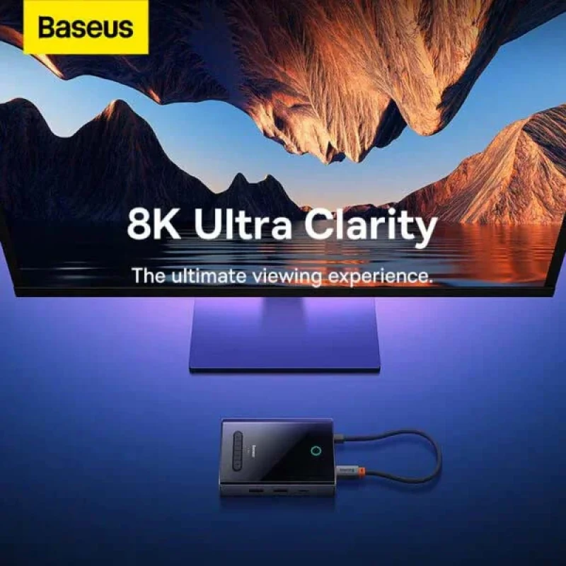 هاب USB-C هشت پورت باسئوس مدل WKYY030413