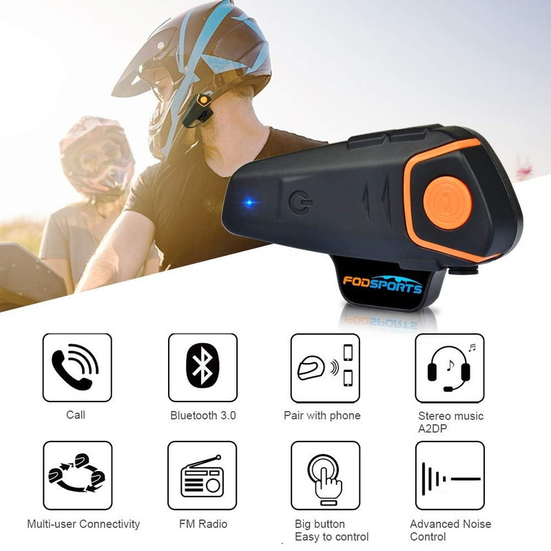 هدست کلاه کاسکت فود اسپورتس مدل BT-s2pro