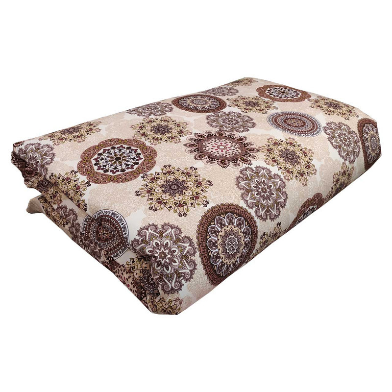 ملحفه تشک مهمان مدل خورشیدی کد F2 سایز 195x100 سانتی متر