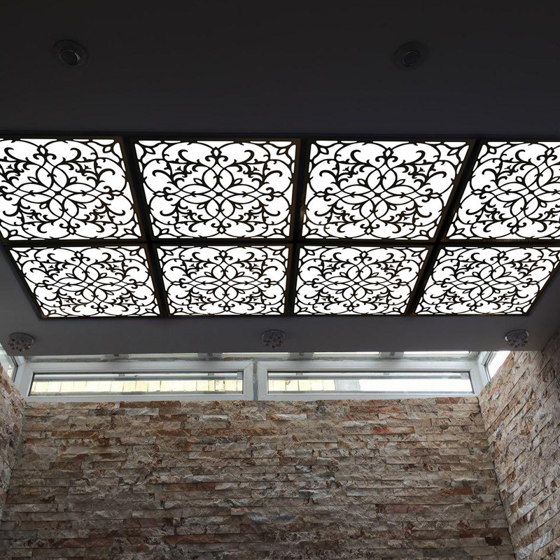 تایل سقفی آسمان مجازی بنی دکو مدل MC47 اندازه 60x60 سانتی متر مجموعه 4 عددی
