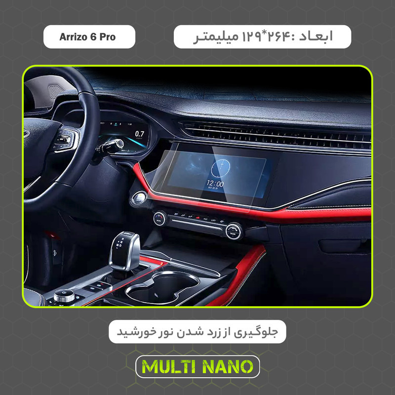محافظ صفحه نمایش خودرو مولتی نانو مدل X-S2N مناسب برای فونیکس Arrizo 6 Pro بسته دو عددی