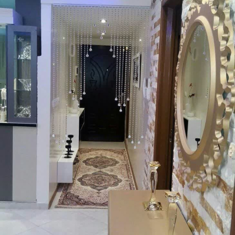 پرده آریا کریستال مدل آبشاری سایز 100x100 سانتی متر