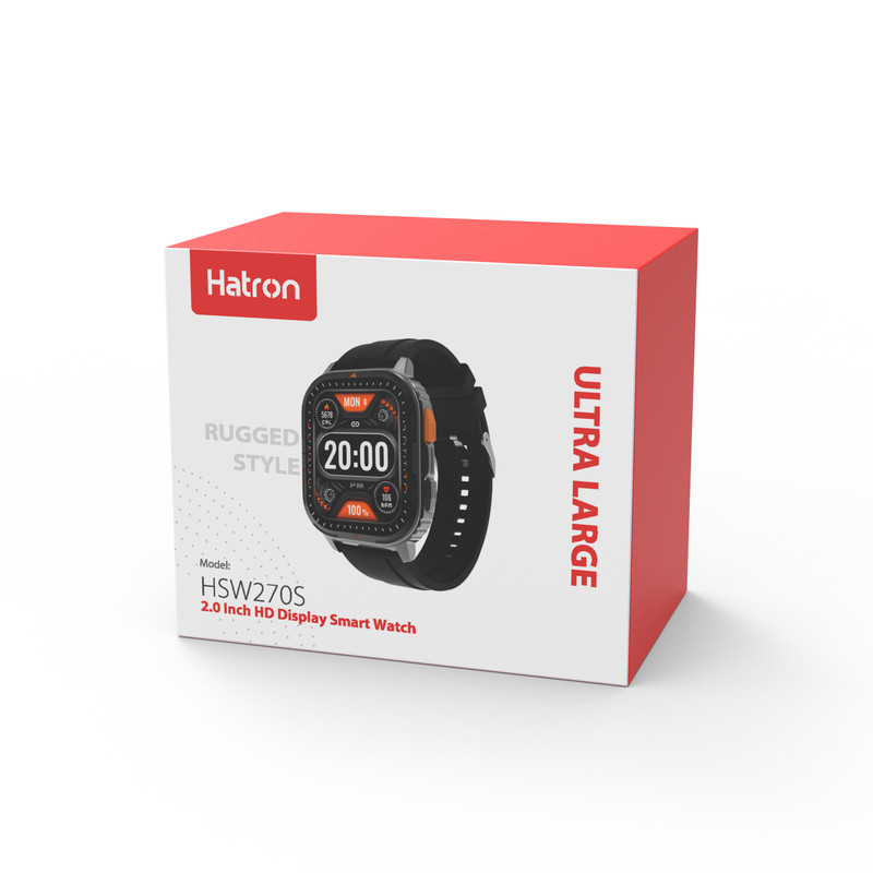 ساعت هوشمند 2 اینچی هترون مدل HSW270S با بند سیلیکونی
