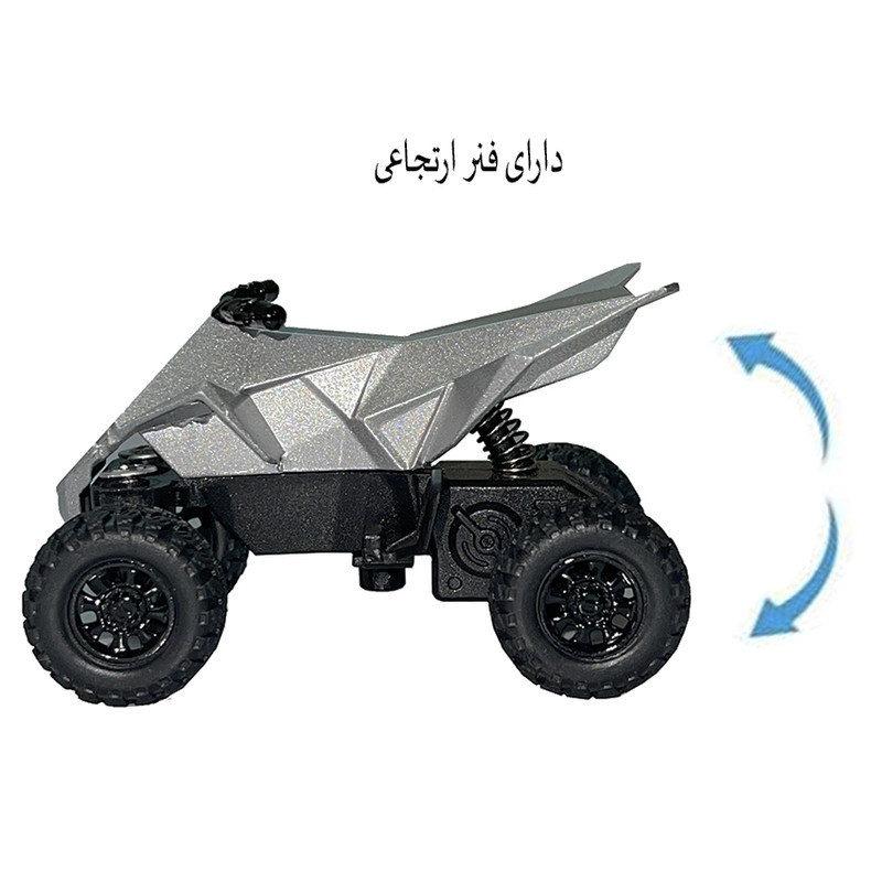 ماشین بازی مدل تسلا طرح موتور چهار چرخ دار مجموعه 2 عددی