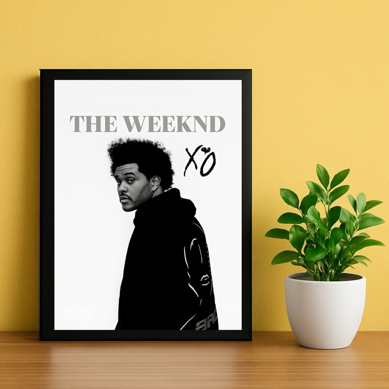 تابلو طرح د ویکند The Weeknd کد 03 فریم مشکی