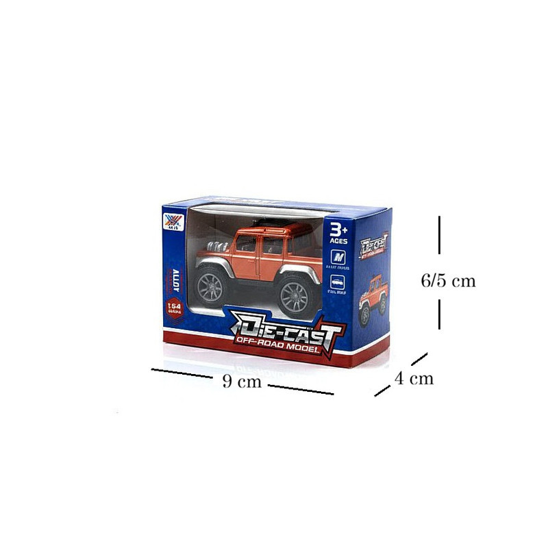 ماشین بازی مدل آفرود عقبکش فلزی کد DIE-CAST-TRB