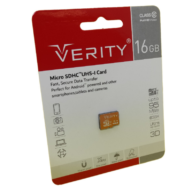 کارت حافظه microSDHC وریتی مدل Final 600X کلاس 10 استاندارد UHS-I U1 سرعت 90MBps ظرفیت 16 گیگابایت