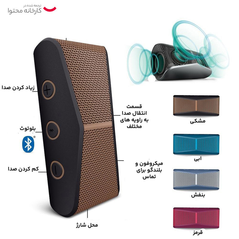 اسپیکر بلوتوثی قابل حمل لاجیتک مدل X300