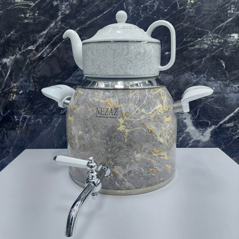 ست کتری و قوری نزاز طرح سنگ
