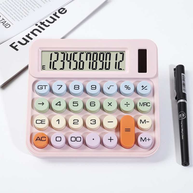 ماشین حساب رومیزی مدل خورشیدی کد DS-2811C
