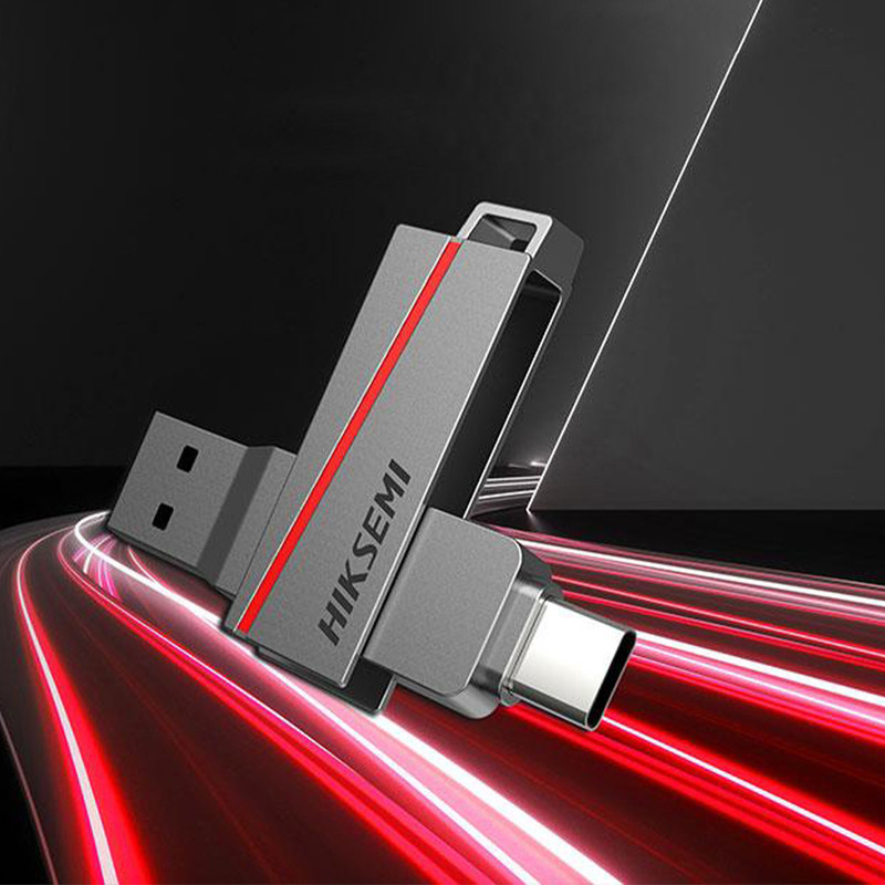 فلش مموری هایک سمی مدل DUAL SLIM E307C ظرفیت 32 گیگابایت با رابط USB 3.2