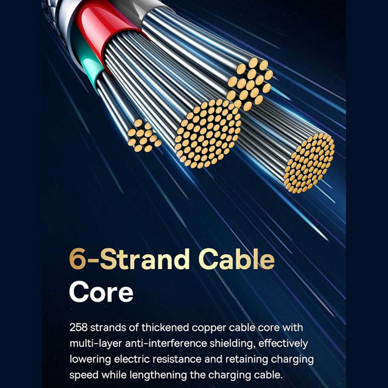 کابل USB به USB-C بیسوس مدل Unbreakable Series 100W طول 2 متر