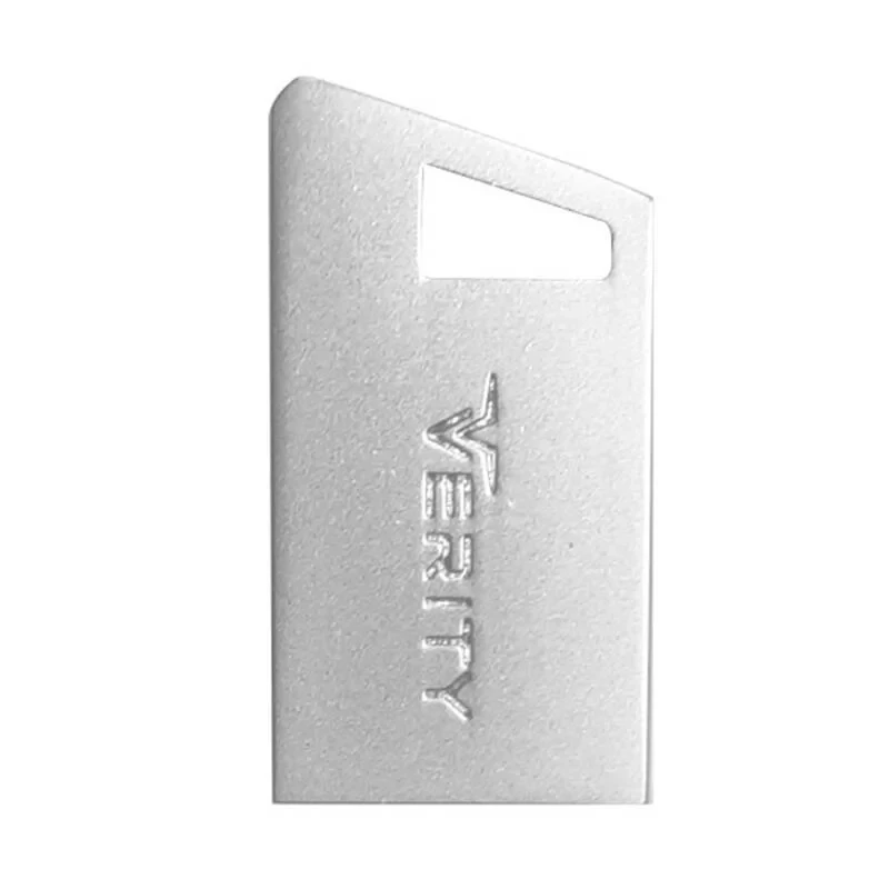 فلش مموری وریتی مدل V822 ظرفیت 32 گیگابایت، بدنه فلزی مقاوم در برابر ضربه و خش، سازگار با ویندوز و مک، رابط USB2.0، همراه با حلقه و قلاب فلزی حمل آسان