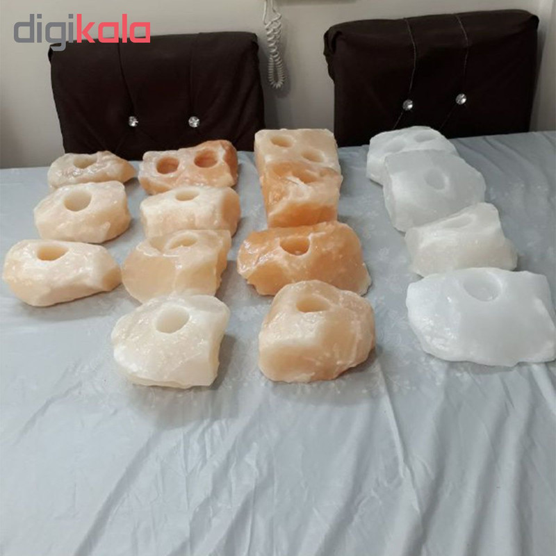 جا شمعی سنگ نمک مدل LT402