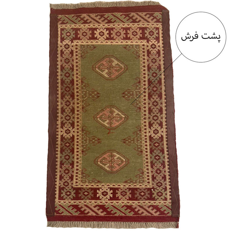فرش دستباف نیم متری مدل ترکمن کد Nkpstp1