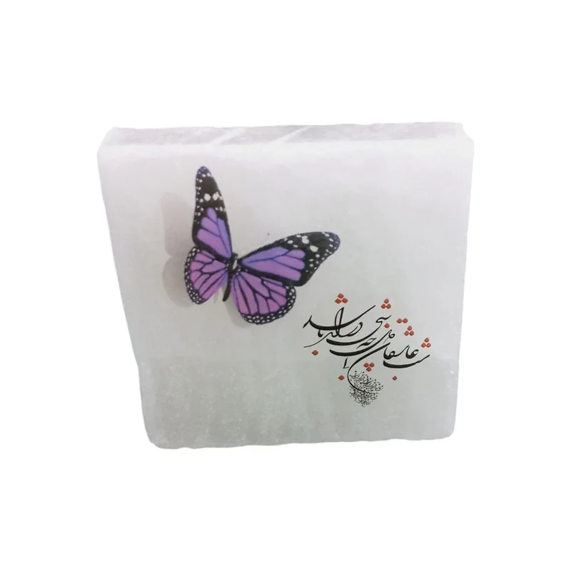 سنگ نمک دکوری مدل مربعی کد 08