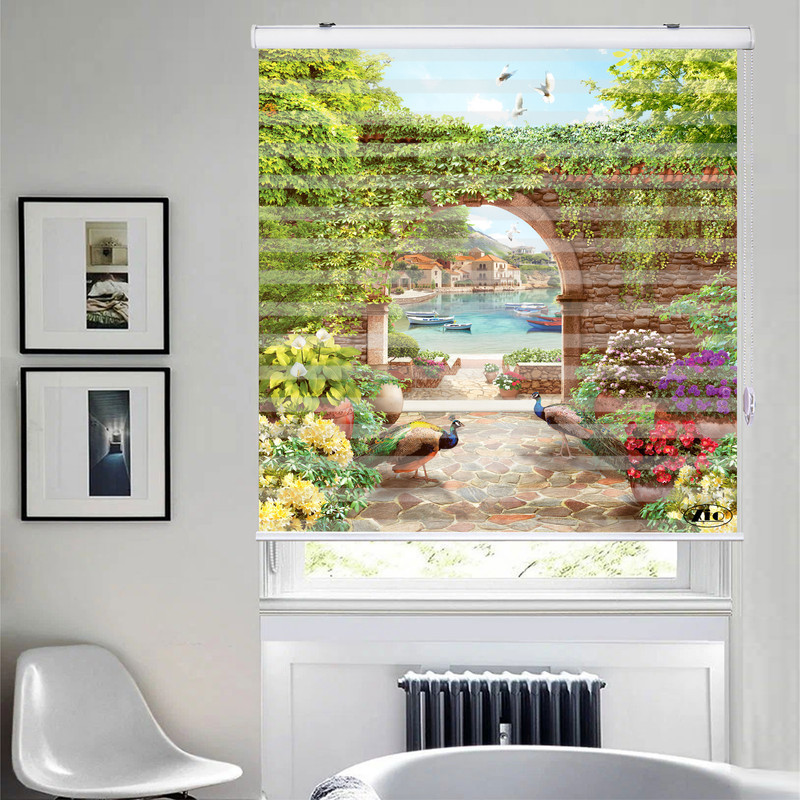 پرده زبرا زیو مدل L5042 سایز 100x150 سانتی متر