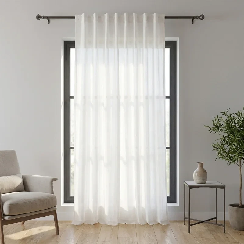 پرده مدل ساده آستر فلامنت سایز 200x275 سانتیمتر