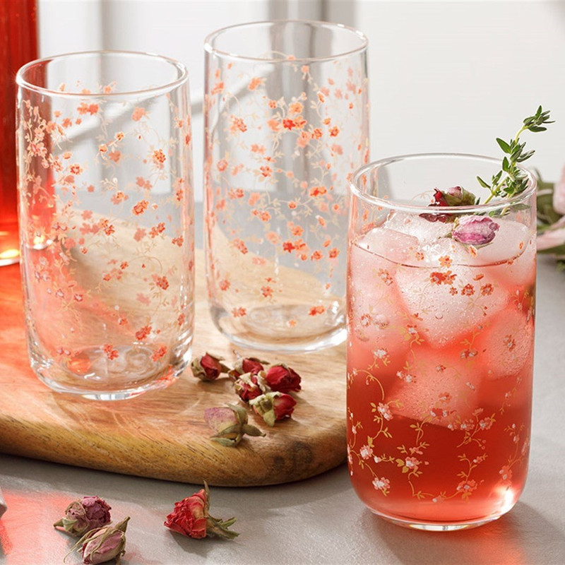 لیوان انگلیش هوم مدل Pinky Rose 365ML بسته 3 عددی
