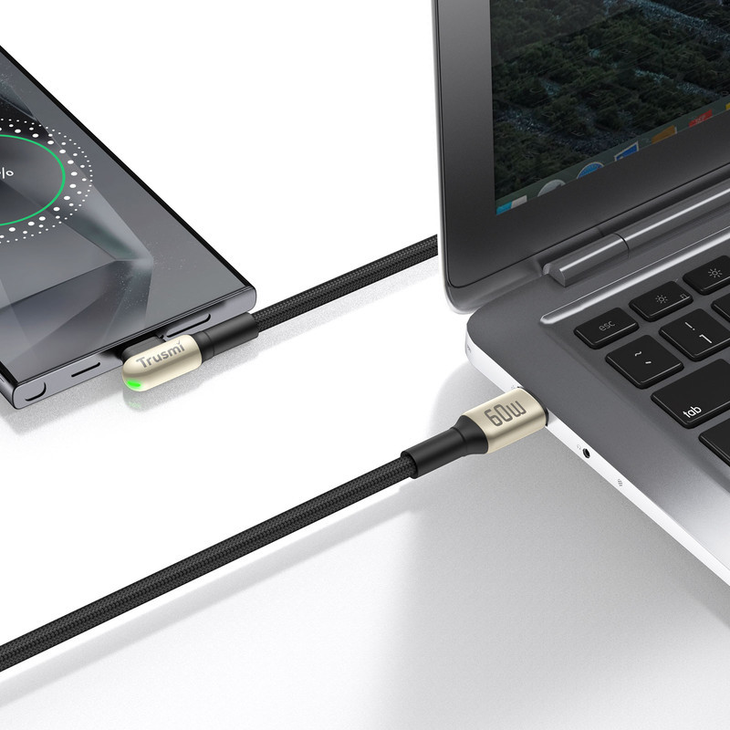 کابل تبدیل USB-C تراسمی مدل °90-CA49-11 طول 1متر