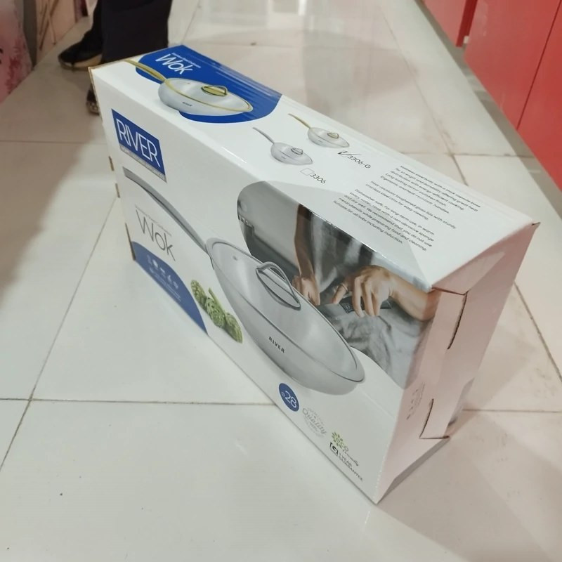 تابه ووک استیل ریور مدل سیلور کد TP3306 سایز 28