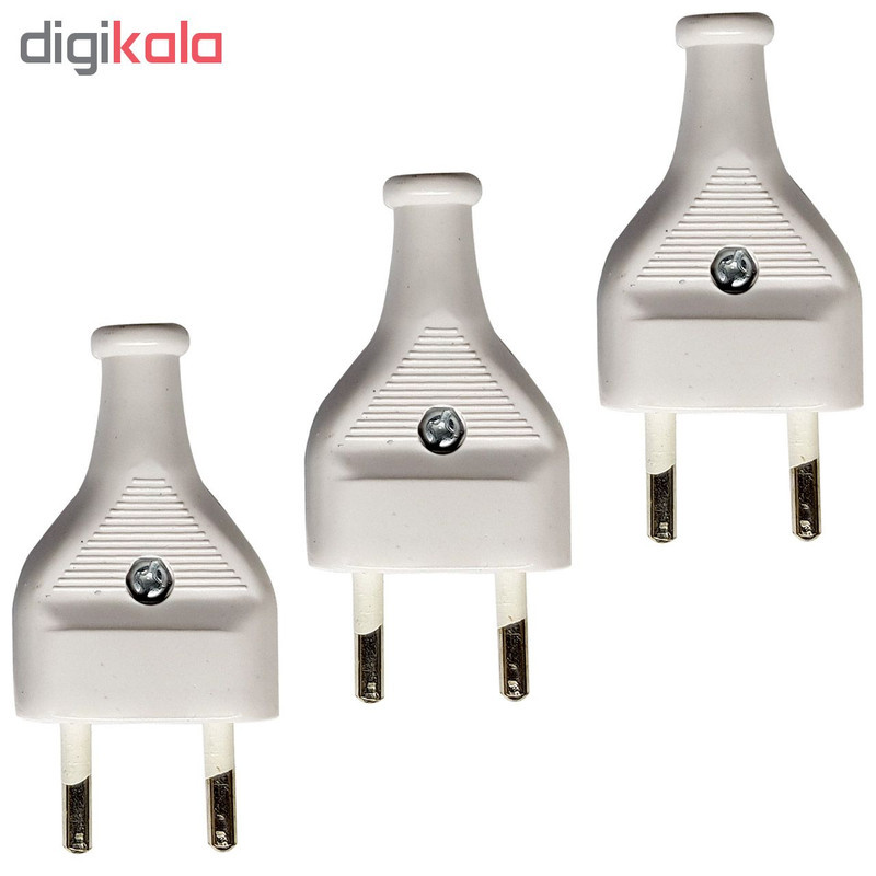 دوشاخه برق کد DB-110 بسته سه عددی
