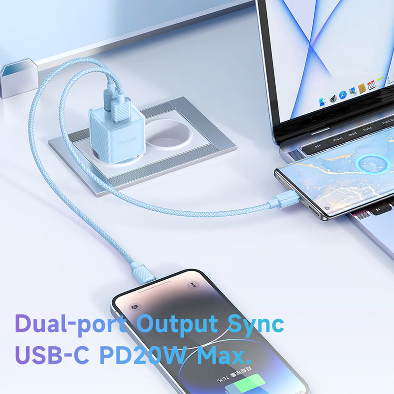 شارژر دیواری 33 وات مک دودو مدل GaN PD