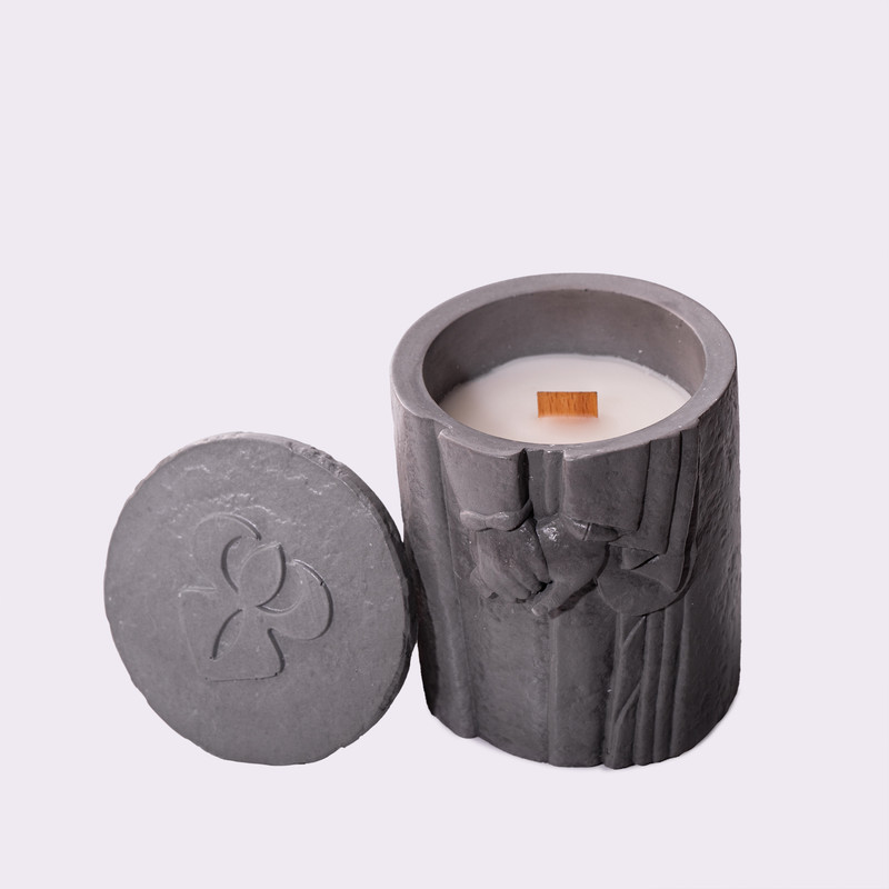 شمع استوانه ای معطر بلومون مدل پیمان با رایحه اسطوخودوس زمان اتمام 48 ساعت