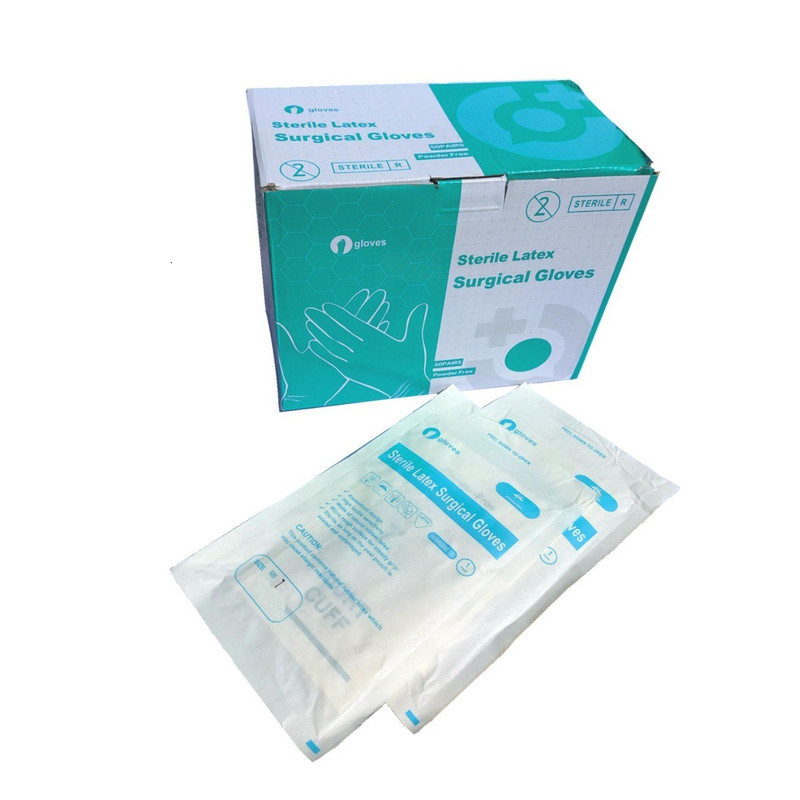 دستکش جراحی غیر پودری مدل PMP104T25 سایز کوچک (S) بسته 25 عددی