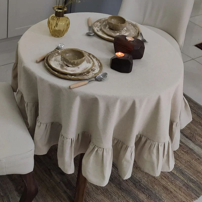 رومیزی مدل بهار سایز 120x120 سانتی‌متر
