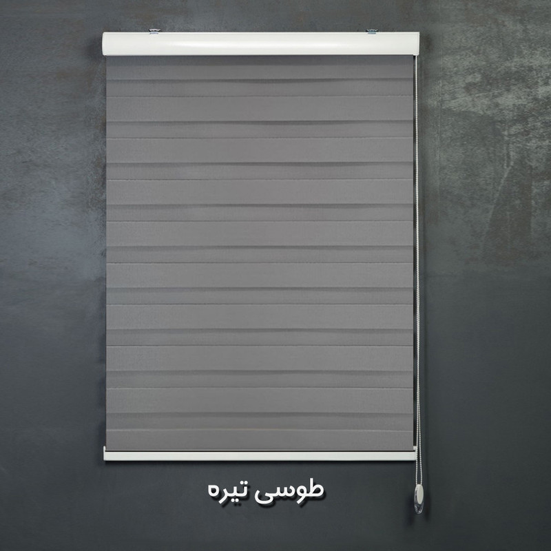 پرده زبرا طرح چوب کد SND-A-200 سایز 200x180 سانتی متر