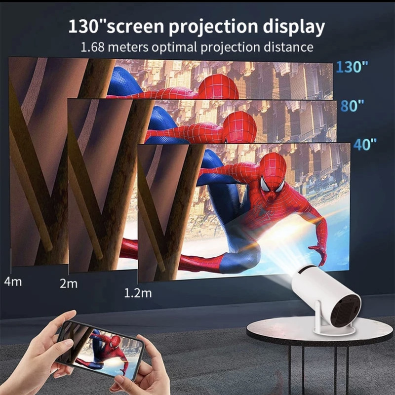 ویدئو پروژکتور آیریور مدل HY300 با رزولوشن 1280x720 تصویر 4K