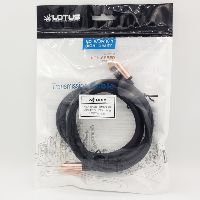 کابل HDMI لوتوس مدل 4K طول 1.5 متر