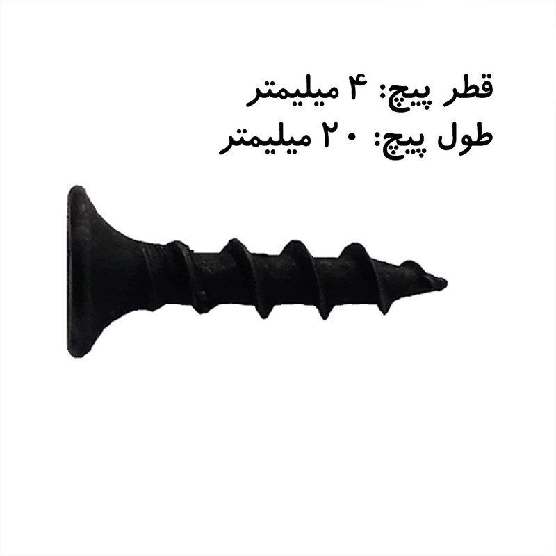 پیچ ام دی اف مدل 4 در 20 بسته 100 عددی