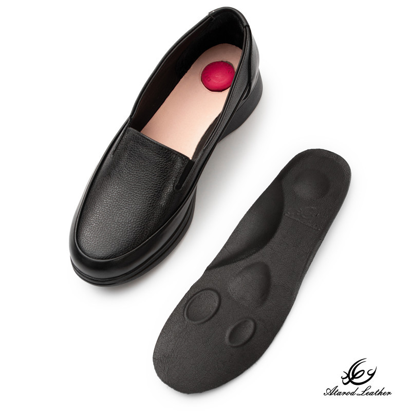 کفش طبی زنانه چرم عطارد مدل خار پاشنه چرم طبیعی کد SH373