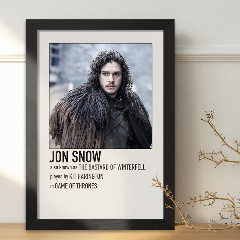 تابلو خندالو طرح جان اسنو (Jon Snow) کد F13378