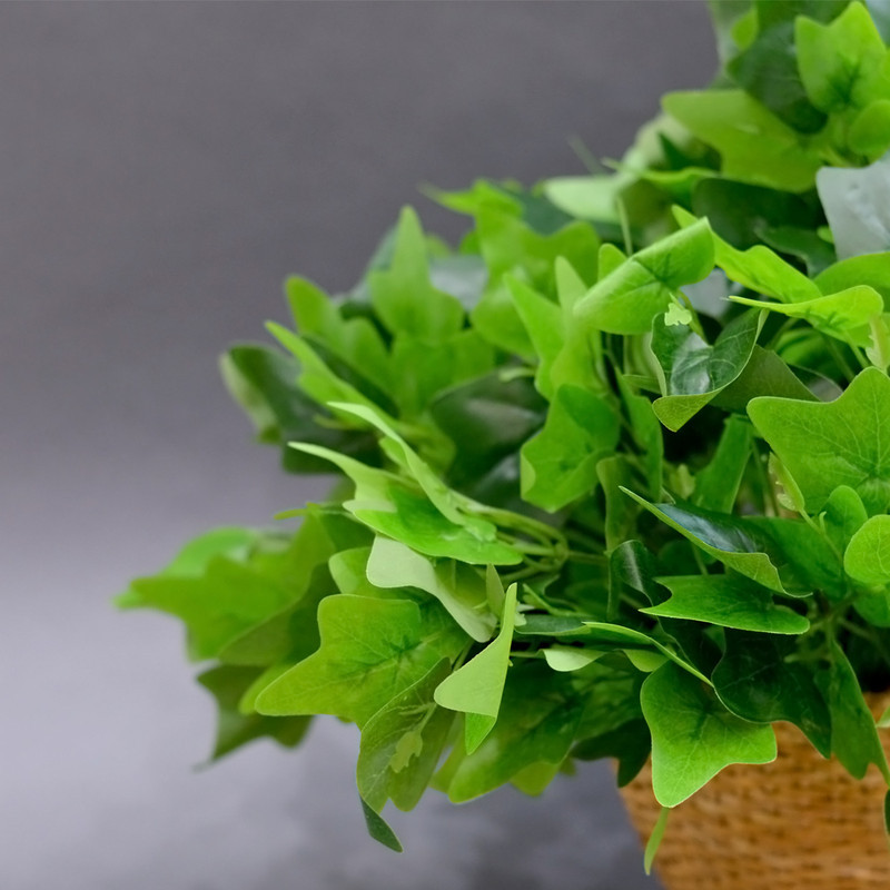گل مصنوعی مدل بوته برگ لمسی طرح انگور بسته دو عددی