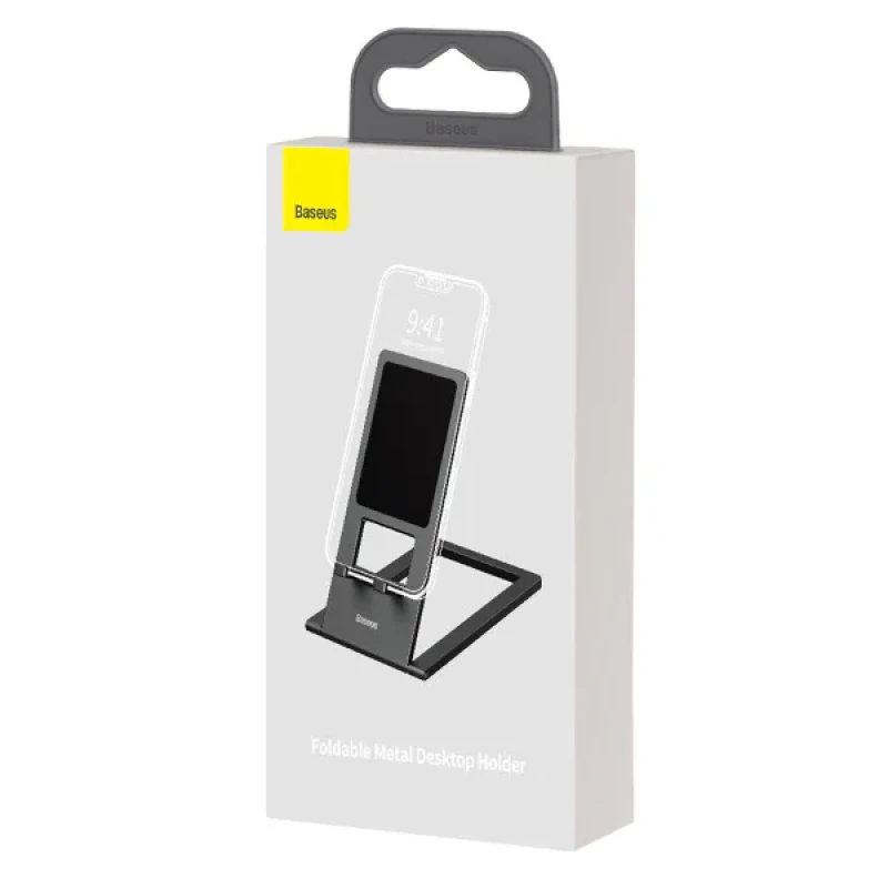 پایه نگهدارنده گوشی موبایل و تبلت بیسوس مدل Foldable Metal Desktop Holder LUKP000013