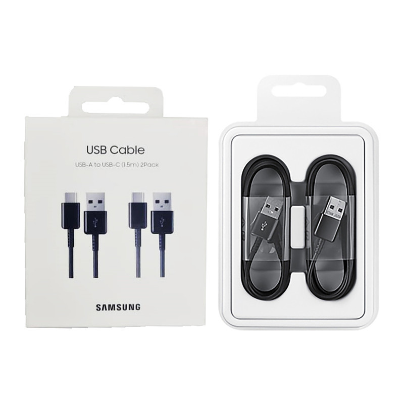 کابل تبدیل USB به USB-C سامسونگ مدل EP-DG930 طول 1.5 متر بسته 2 عددی