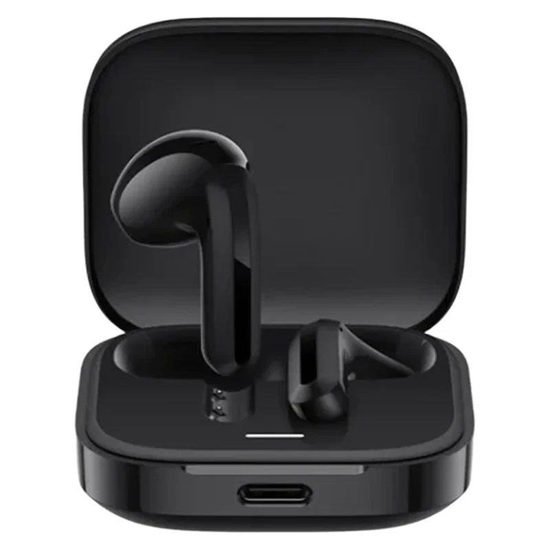هدفون بلوتوثی شیائومی مدل Redmi Buds 6 Active با نویز کنسلینگ میکروفون (ENC)، درگاه شارژ USB Type-C، دارای دو میکروفون با قابلیت حذف نویز، پشتیبانی از فرمان لمسی، مقاوم در برابر رطوبت و عرق (IPX4)